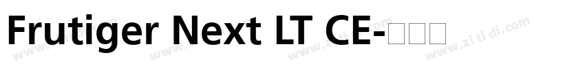 Frutiger Next LT CE字体转换